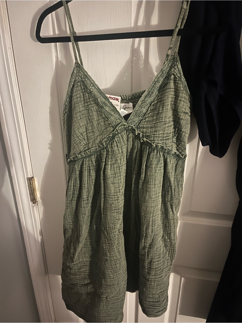 Jopna Green Eyelet Cotton Sundress - Sage Green - Picture 4 of 5
